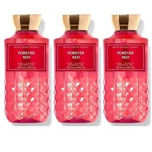 3 -Bath and Body Works Forever Red Shower Gel